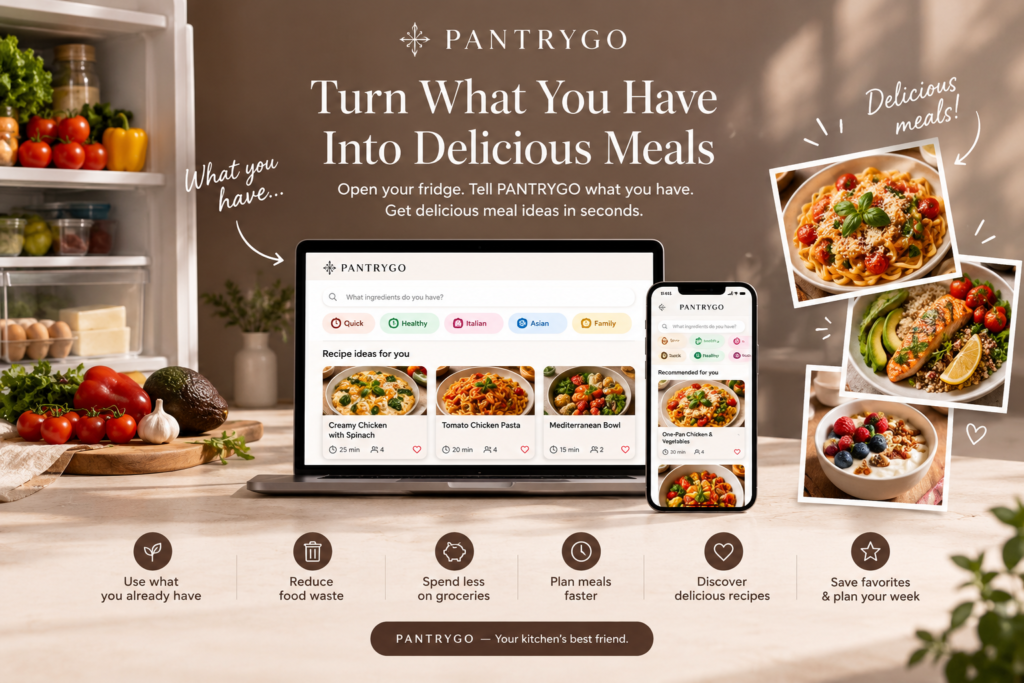 PANTRYGO Turn What You Have Into Delicious Meals